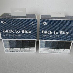 NEW RIT BACK TO BLUE DENIM DYE KIT 2 PACK
